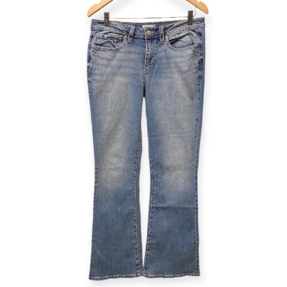 Shyanne Flare 32 (US 13/14) Jeans Back Seams Mid Rise Women’s Stretch Cowgirl - Picture 2 of 13